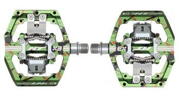 Par de pedales ht components x3 camo verde