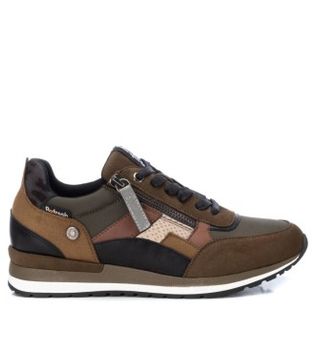 Refresh para mujer. 17015905-KAKI Zapatillas 170159 verde (39), 1 a 3cm, Cordones, Casual