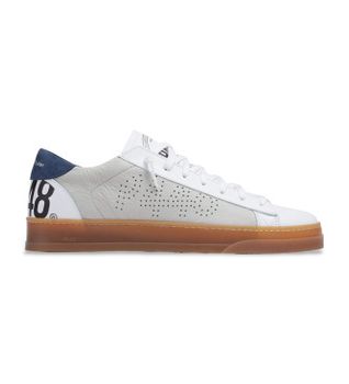 P448 para hombre. F24JACKC Zapatillas Jack C gris (41), Piel, Plano, Cordones, Casual