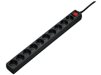 regleta - hama 137254 home regleta 10 tomas shukoi cable 3m 3680 w negro
