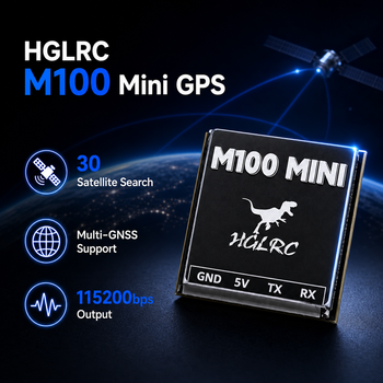 Mini GPS HGLRC M100 con Antena de Cerámica para Mayor Alcance y Bloqueo Rápido, Accesorio de Mantenimiento para Drones de Carreras FPV