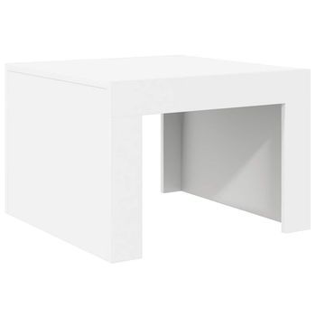 Mesa De Centro 50x50x35 Cm Madera - Blanco