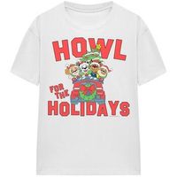 dessins animes tops y camisetas howl for the christmas holidays para mujer