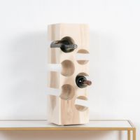 untuk botellero madera de trembesi 21x21x60cm