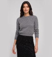 twinset para mujer 262tt3024 jersey de cuello redondo de lana cepillada gris l casual manga larga