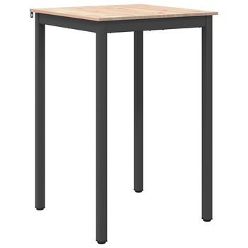 Mesa De Bar 70 X 70 X 105 Cm Madera De Pino Macizo Natural Vidaxl