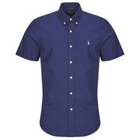 polo ralph lauren camisa manga corta camisa en popelin liso para hombre