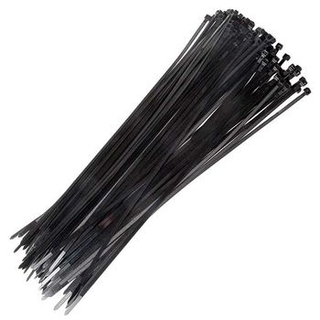 370 X 4.8mm Cable Tie Black Qty 100