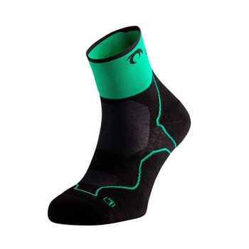 Calcetines Lurbel Desafio Three Negro Verde, Talla M