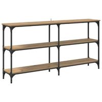 mesa consola roble artisan 150 x 29 x 75 cm vidaxl