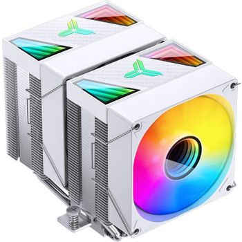 Refrigeración Aire Jonsbo Socket Intel LGA 1700/1200/115X/2011 AMD AM4/AM5 92mm CR-1400 DV2 ARGB Blanco