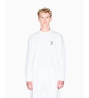 ax armani exchange para hombre xm001777af10818u0009 sudadera de cuello redondo blanco roto m casual algodon manga larga