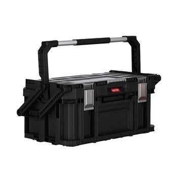 Keter 238275 Voladizo Combinado Caja De Herramientas 22 Pulgadas De Ancho Para La Organización, Negro