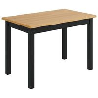 mesa de comedor ekai negro 112 x 70 x 765 cm vidaxl