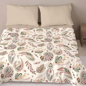 Juego De Sábanas 4 Piezas 100% Algodón Cama 180 Cm Naturals Ashley