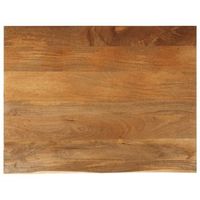 tablero de mesa borde natural madera maciza mango 90x80x38 cm vidaxl