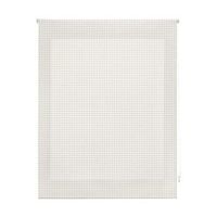 estor vichy enrollable translucido - estor enrollable tamano 150x180 - estor translucido color cuadros beige  blindecor