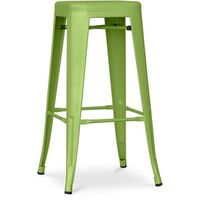 taburete de bar - diseno industrial - 76cm - new edition- stylix  verde claro