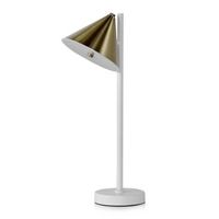 lampara de mesa metalica