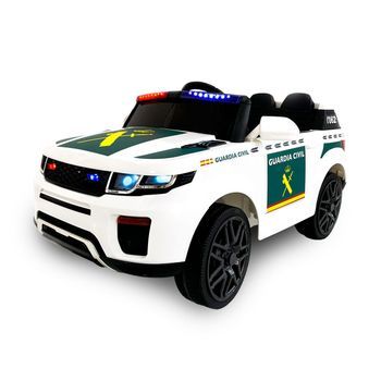 Coche Guardia Civil Suv Ataa Pro Blanco - Coche Eléctrico Infantil Para Niños Batería 12v Con Mando Control Remoto