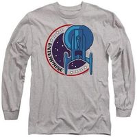 star trek camiseta manga larga enterprise para mujer