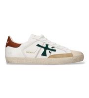 premiata para hombre steven zapatillas de piel steven blanco 40 plano cordones casual