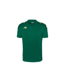 Camiseta de fitness Kappa Gianto Infantil Verde