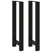 patas para mesa de bar negras 2 unidades 50 x 100-101 cm acero vidaxl