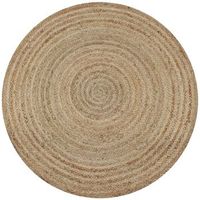 alfombra redonda de yute trenzado 150 cm vidaxl