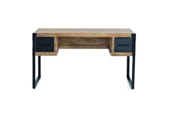 Escritorio de madera de mango y metal