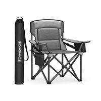 silla plegable acolchada para actividades al aire libre gris pizarra