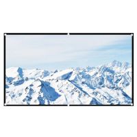 pantalla de proyector de metal 84100120 pulgadas anti-luz 4k hd pantalla de cine en casa plegable con borde negro y