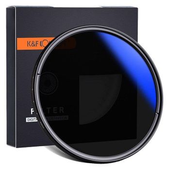 Filtro de lente K&F Concept ND2-ND400 37mm Nano Variable Revestimiento Azul