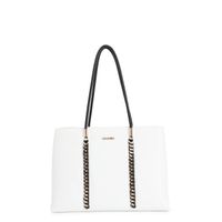bolsa shopping con asas tubulares white
