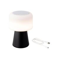 lampara led con altavoz para exterior e interior color blanco y negro 225cm bluetooth recargable 894415