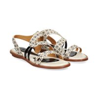 audley sandalias planas mujer - beige talla 38