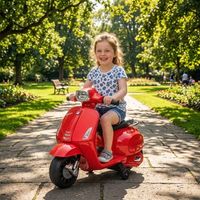 moto electrica para ninos de 2-4 anos bateria 6v rojo aiyaplay