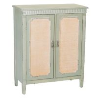 recibidor de madera verde 78x36x95