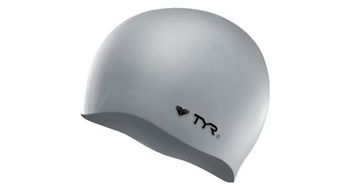 Tyr silicon cap gorro de bano plateado sin arrugas