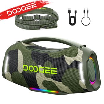 Altavoz Bluetooth portátil DOOGEE Wild Boom Pro, 250 W de potencia, sonido potente, sistema estéreo 2.1, resistente al agua, ideal para actividades al aire libre y acampada, altavoz inalámbrico con