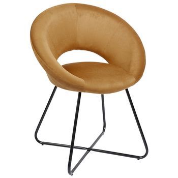 Silla Redonda Mostaza Giulia