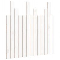 cabeceropanel de cabecero de cama pared madera maciza pino blanco 825x3x80 cm