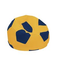 puf de jardin football kids amarillo azul oscuro