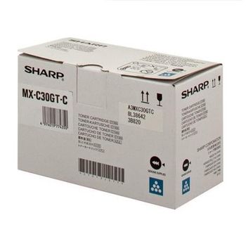Sharp MXC-30GTC Cyan Original Toner Cartridge