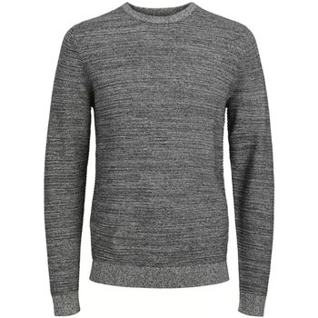 Jack & Jones Jersey 12258571 JJOTTO KNIT CREW NECK LN BLACK TWISTED para hombre