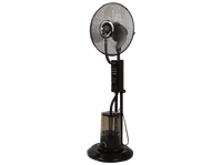 ventilador de pie - ok osfw 407526 b es 75w 3 velocidades motor ac funcion nebulizador agua temporizador 75h negro