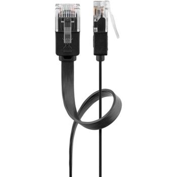 Cable de red Goobay 95386 3 m Cat6 U/UTP RJ-45 Negro