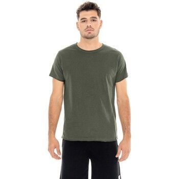 Leone 1947 Tops y Camisetas Man T-Shirt Short Sleeves Slub Small Logo para hombre