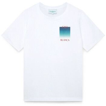 Casablanca Camiseta GRADIENT CASA LOGO WHITE para hombre