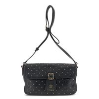 bolso de mano con aplicacion de micro tachuelas black
